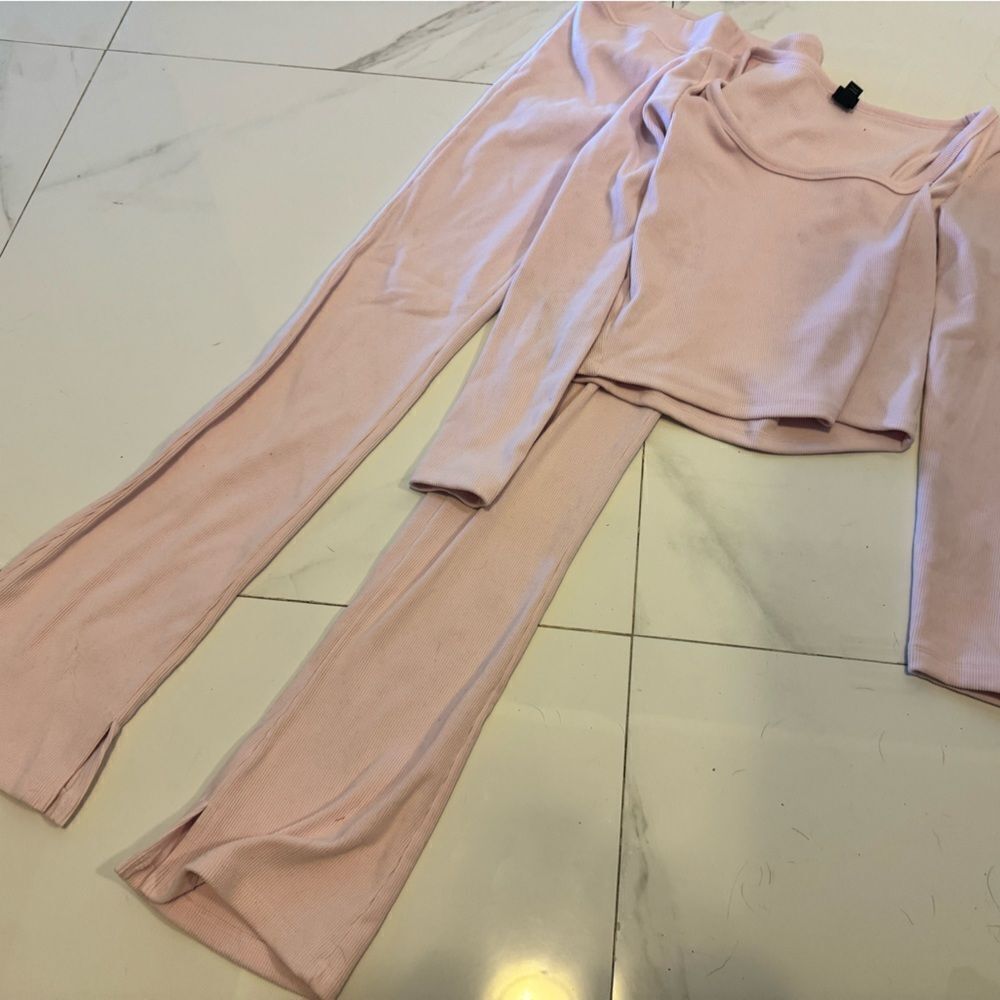 Women's Pink Pants & shirt loungewear Set #18